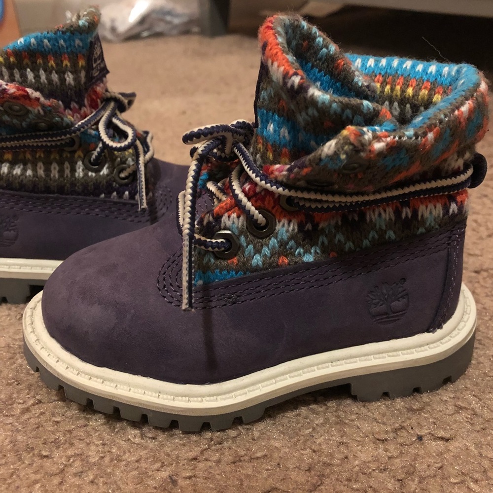 Girls Purple Timberland Boots